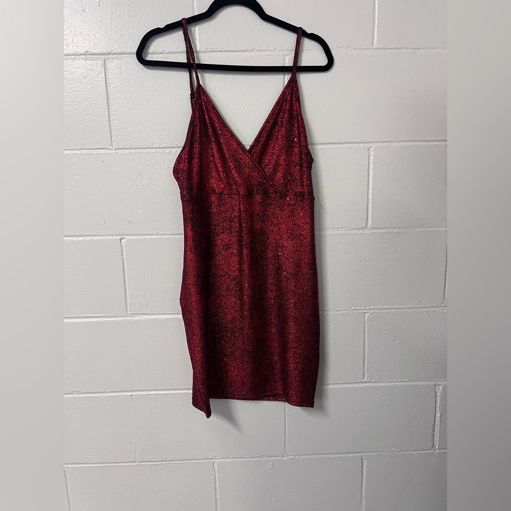 Red cocktail dress